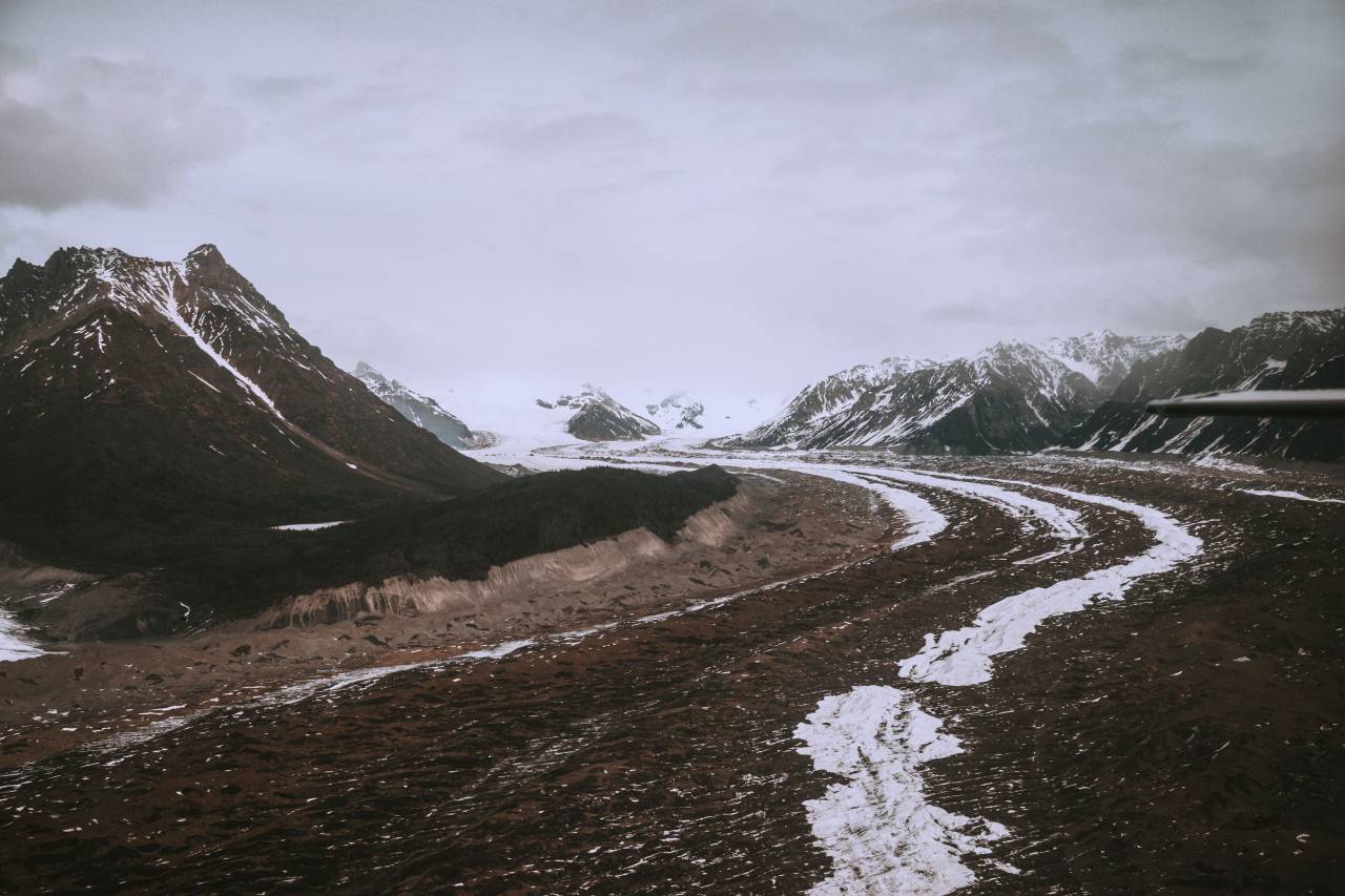 Mountain, Glacier, snow, winter, landscape, nature, sky, clouds, trail, hills, mud, dirt, adventure, travel
, 