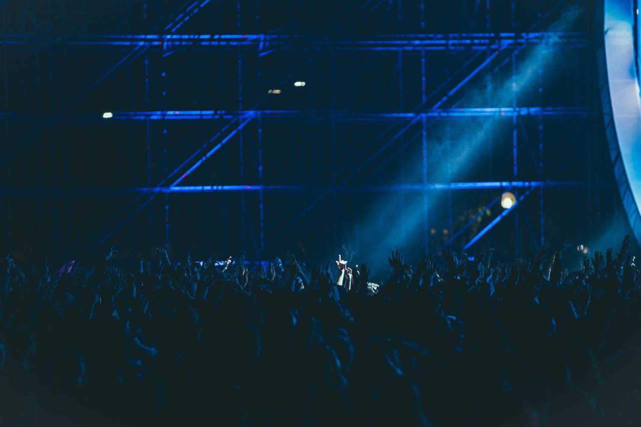 people, crowd, men, women, stage, concert, spotlight, sounds, rock
, 