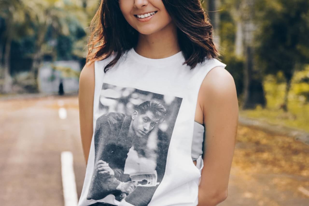Gente, mujer, belleza, moda, sonrisa, cara, hojas, verde, árboles, otoño, otoño, carretera,
