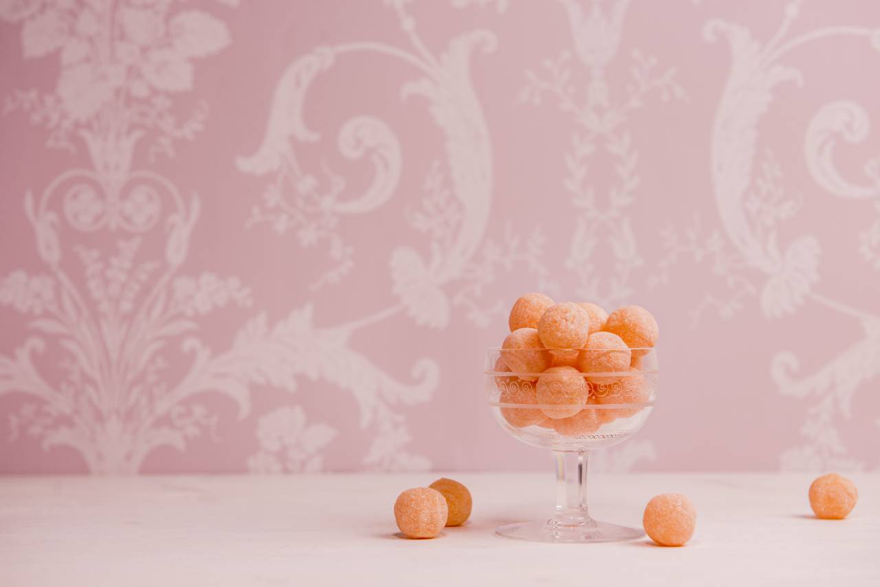 Rosa, pared, papel, comida, vidrio, mesa,