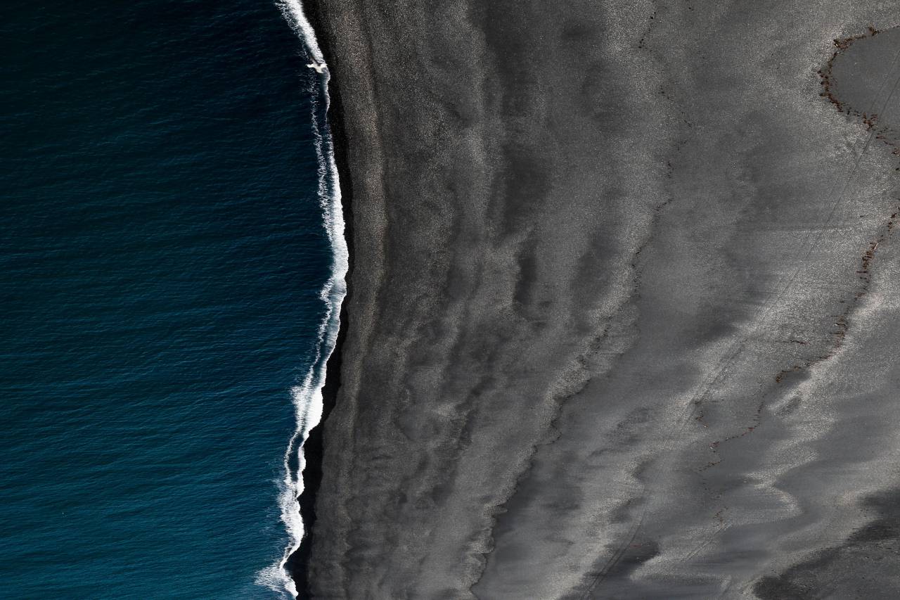 sea, ocean, water, waves, nature, sand, beach, shore, coast, aerial, view
, 