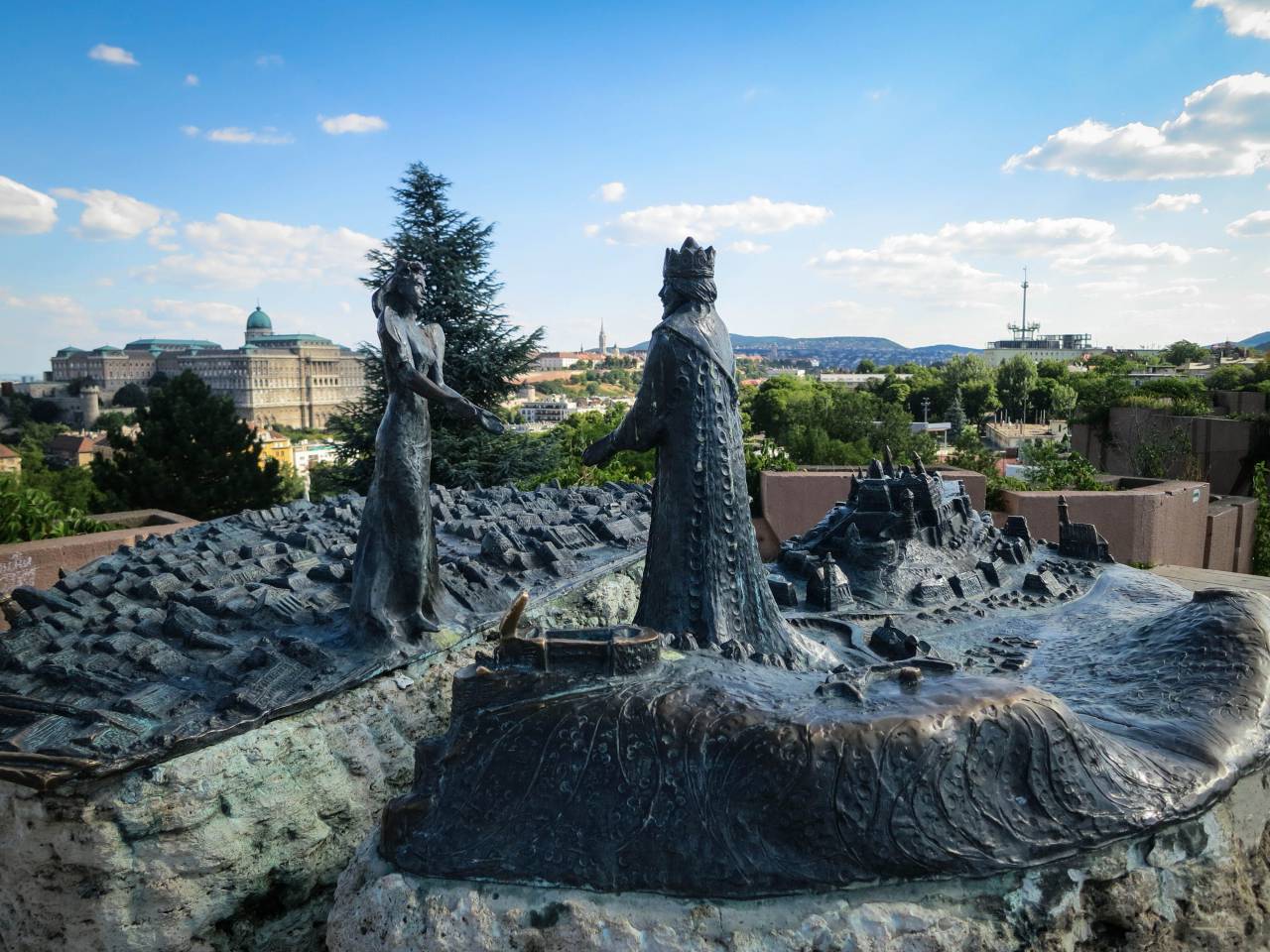 Estatua, escultura, monumento, Budapest, Hungría,