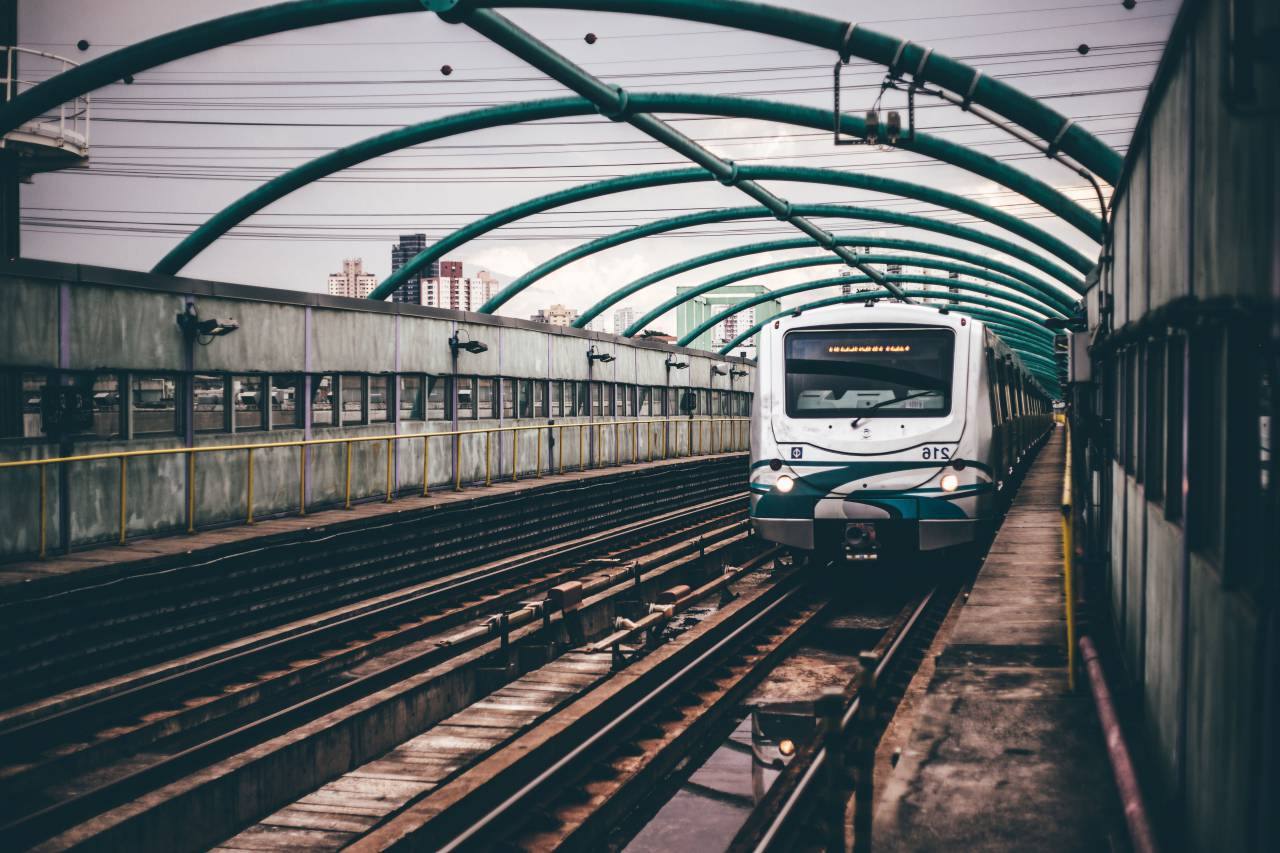 🥇 Image Of Train Station Metro Railroad Railway Tracks City 【free