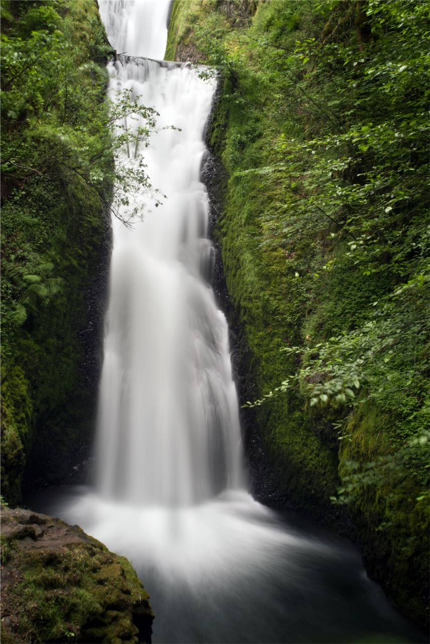 waterfall, river, stream, moss, cliff, rocks, nature
, 