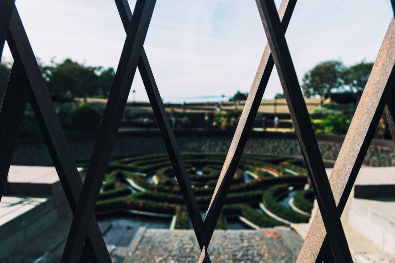 wood, barrier, nature, landscape, green, grass, maze, park, garden, leaves, trees
, 