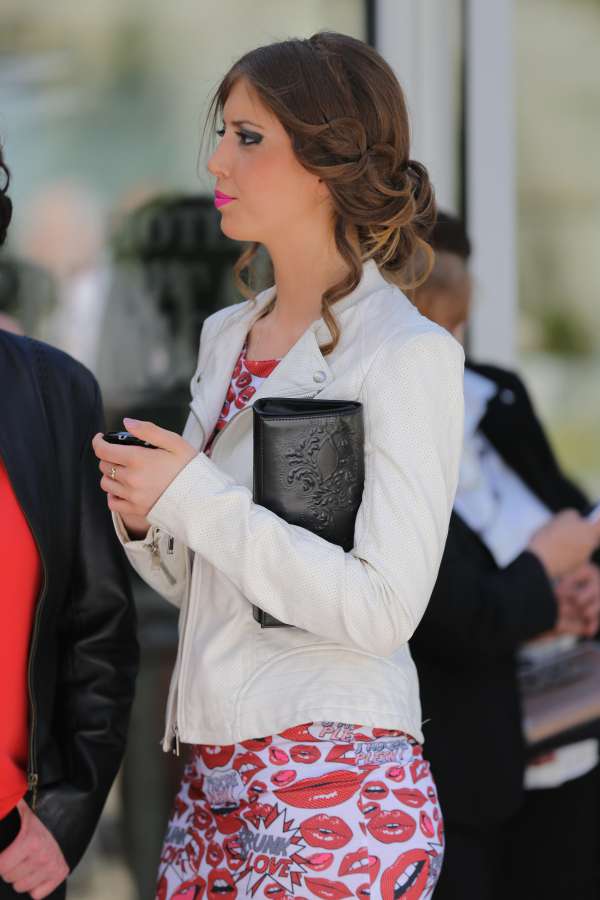 bolso, niña bonita, glamour, peinado