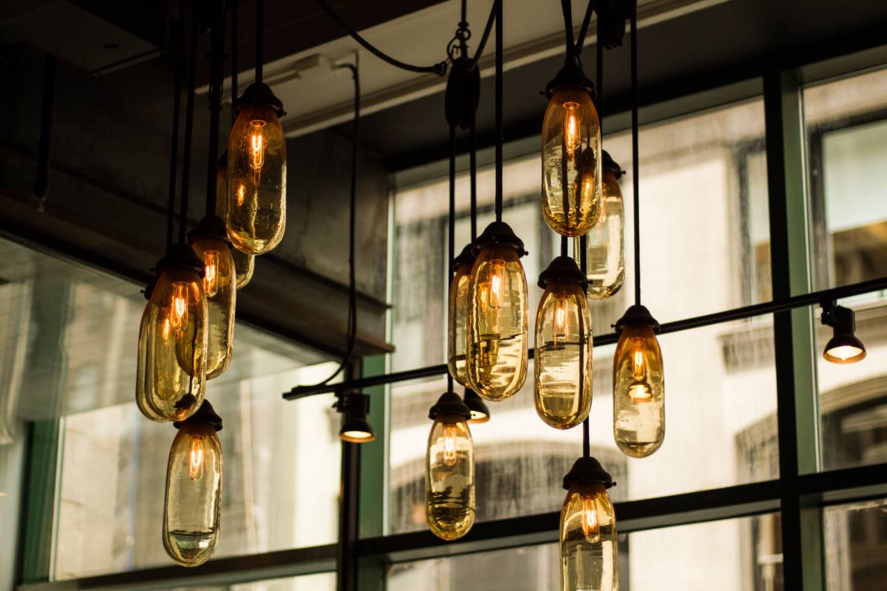 Luces, bombilla, bombillas, decoración, accesorios, edificio, arquitectura,