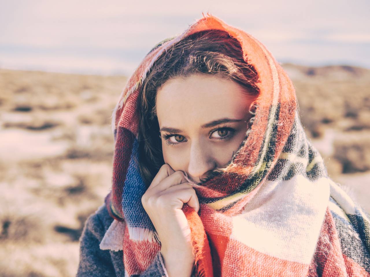 people, woman, beauty, scarf, beauty, eyes, face
, 