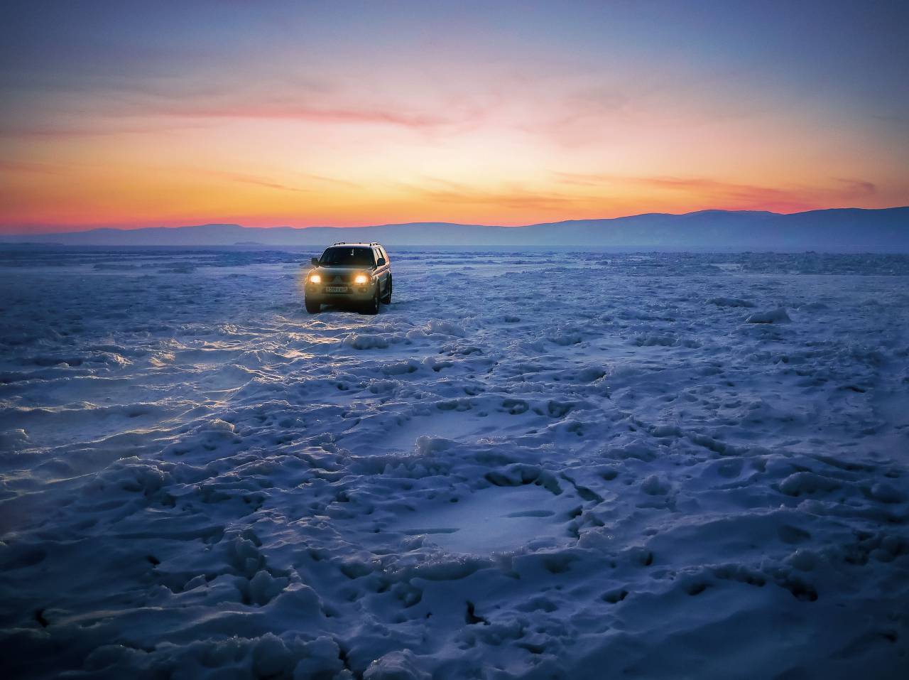 car, desert, nature, mountains, sky, clouds, snow, headlights, adventure, travel, trip
, 