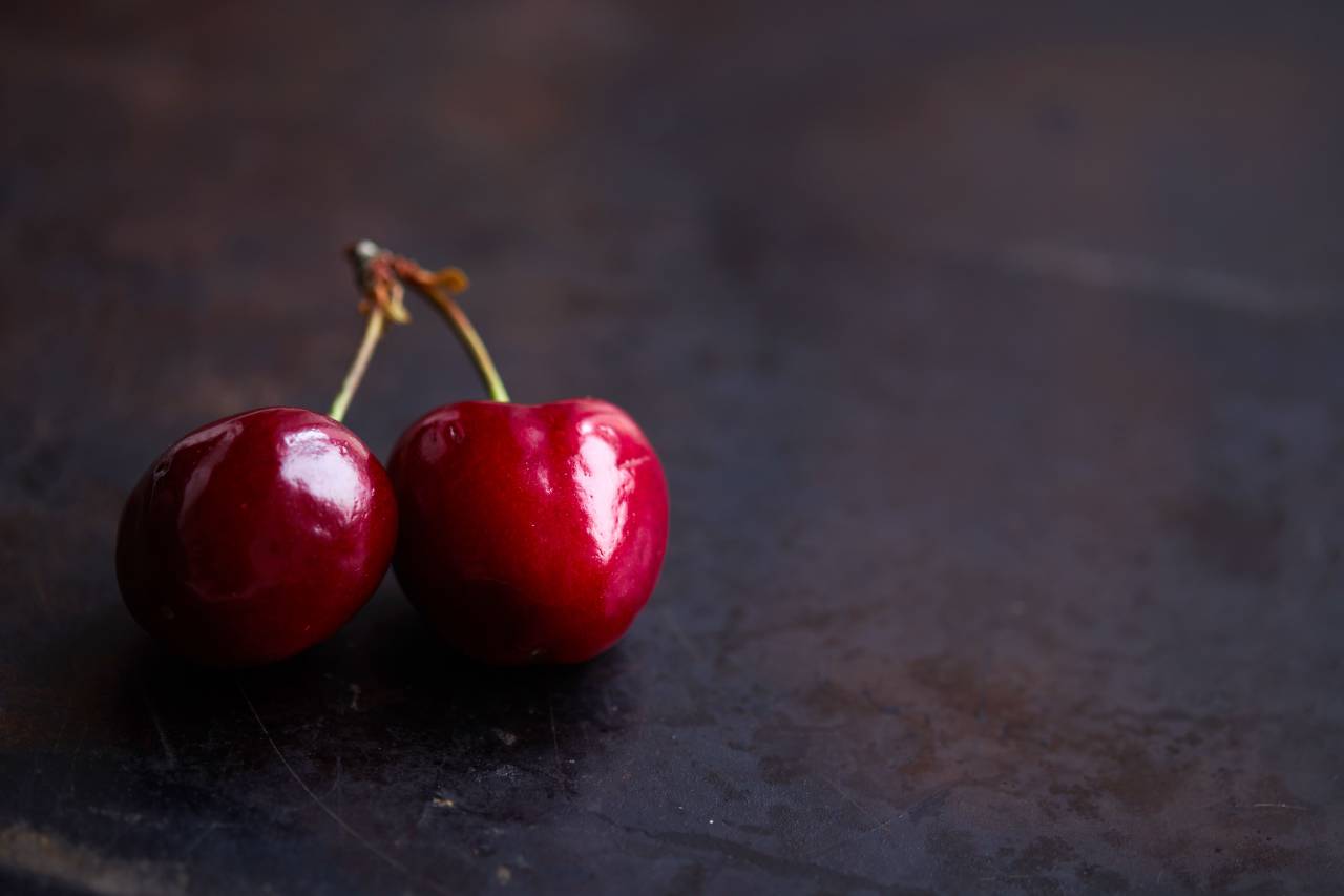 cherry, isolated, fruit, minimal, food, wooden, background, healthy, sweet, juicy, table, red, berry
, 