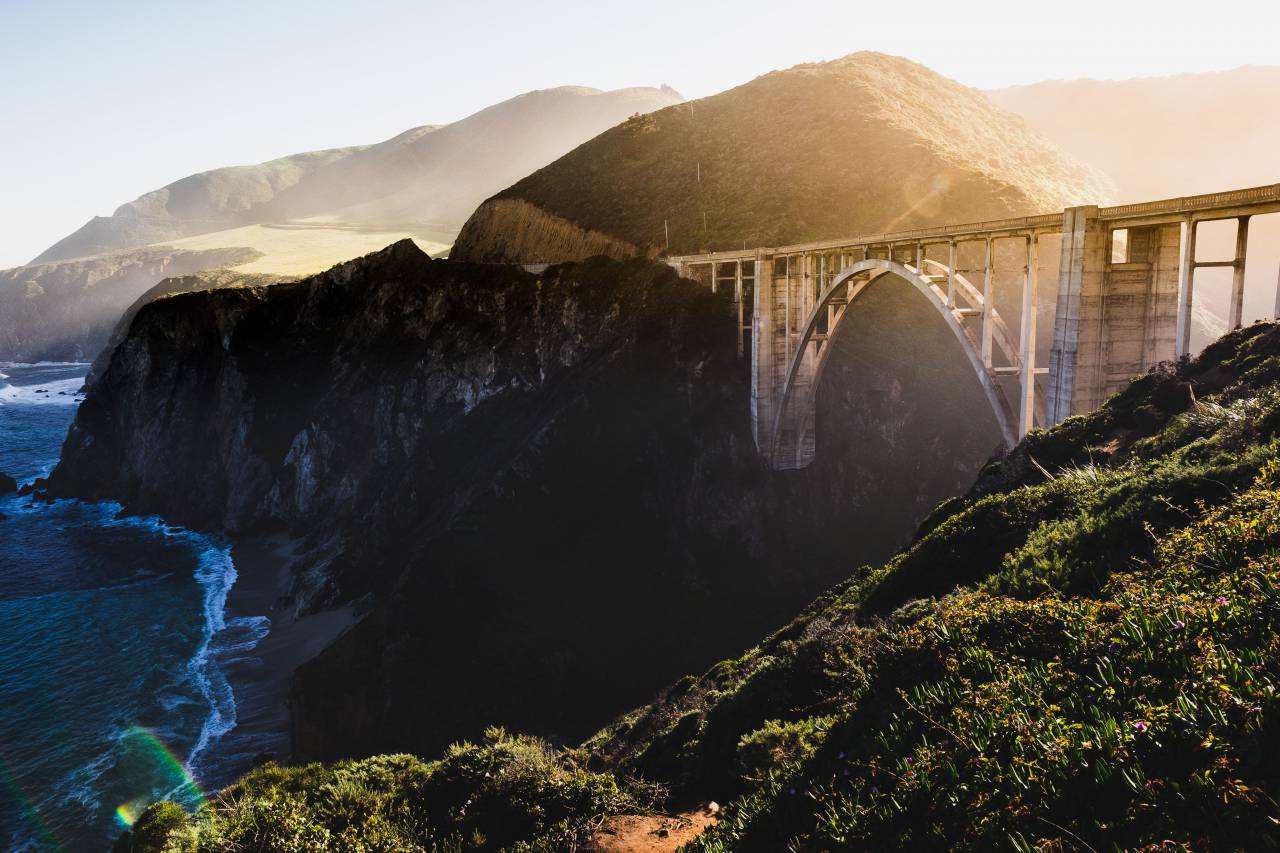 Highland, acantilado, roca, colina, viajes, senderismo, escalada, aventura, ver, frío, relajarse, puente, ver, montaña, mar, océano, agua, costa, amanecer, mañana,