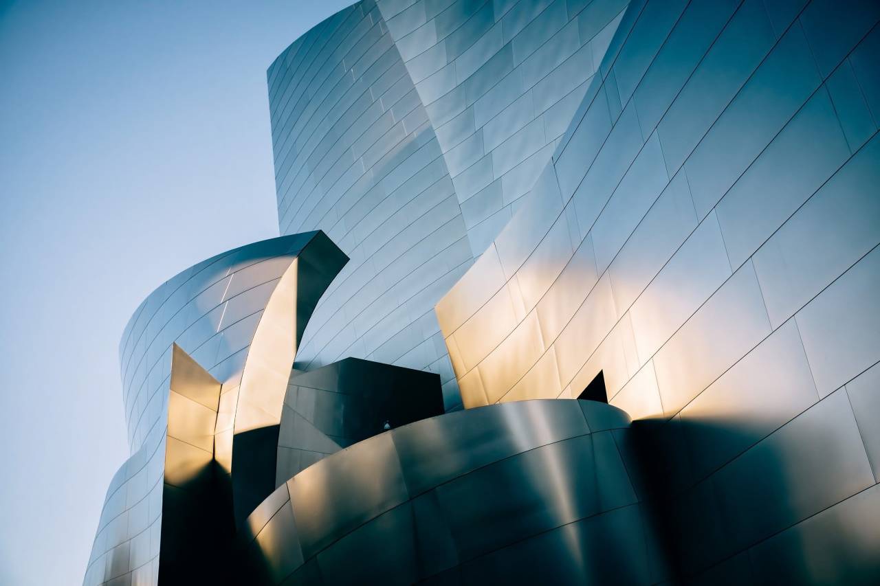 Hito, edificio, metal, acero, arquitectura, hall,