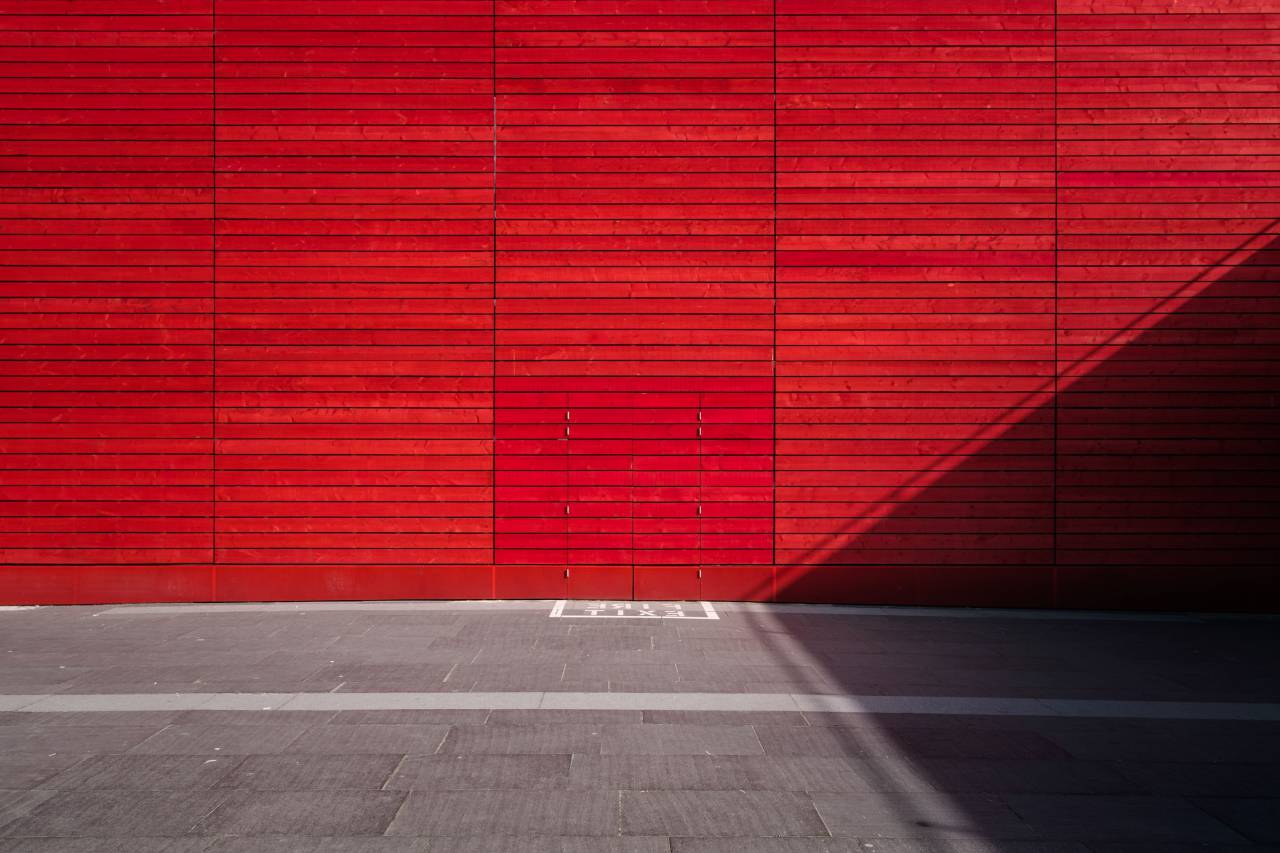 red, wall, concrete, city, urban
, 