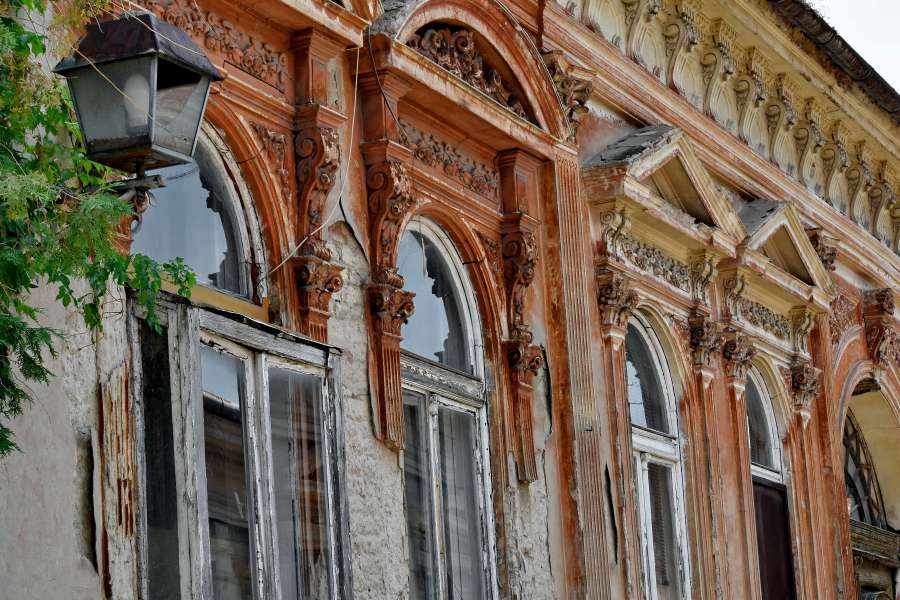 abandoned, decay, windows, arch 