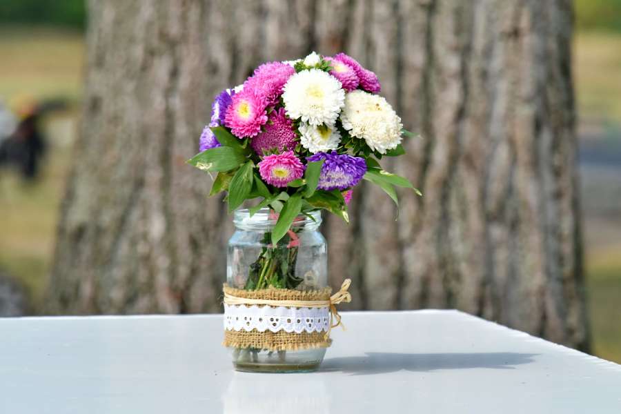 bouquet, decoration, garden, jar, old 
