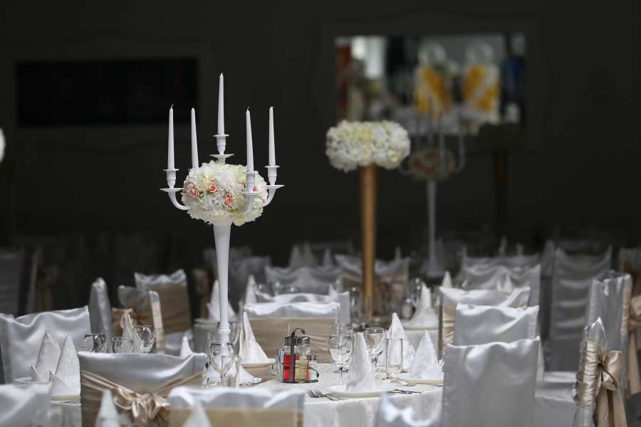 fancy, dinner table, wedding venue, dining 