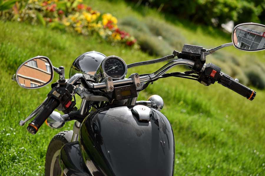 gearshift, metallic, motorcycle, steering 
