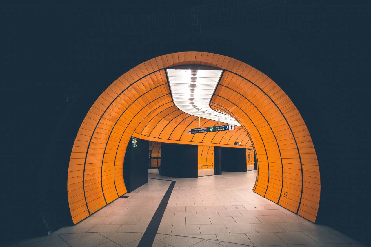 architecture, tunnels, subway, cylinder, tube, lights, shadows
, 