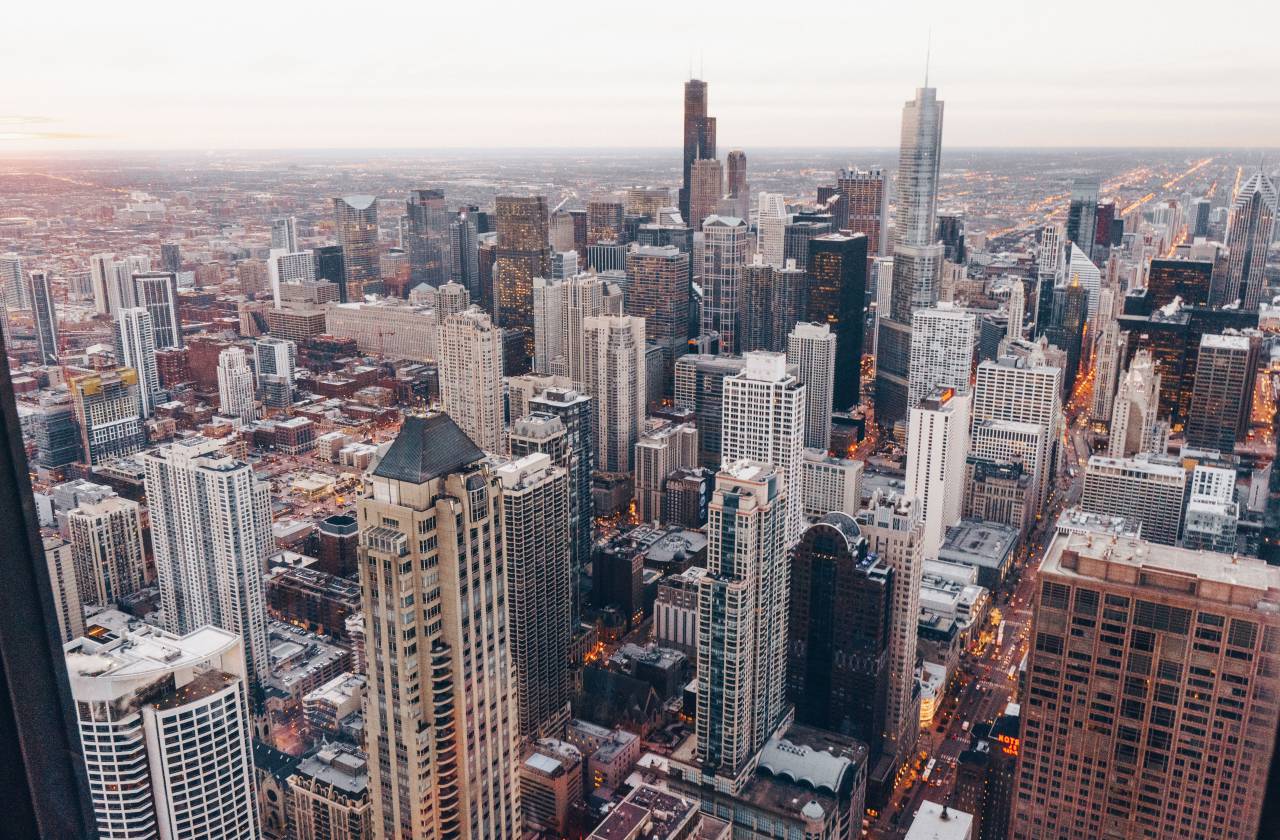 chicago, lakeshore, views, skyscrapers, highrise, buildings, city, urban, downtown, rooftops, urban, skyline
, 