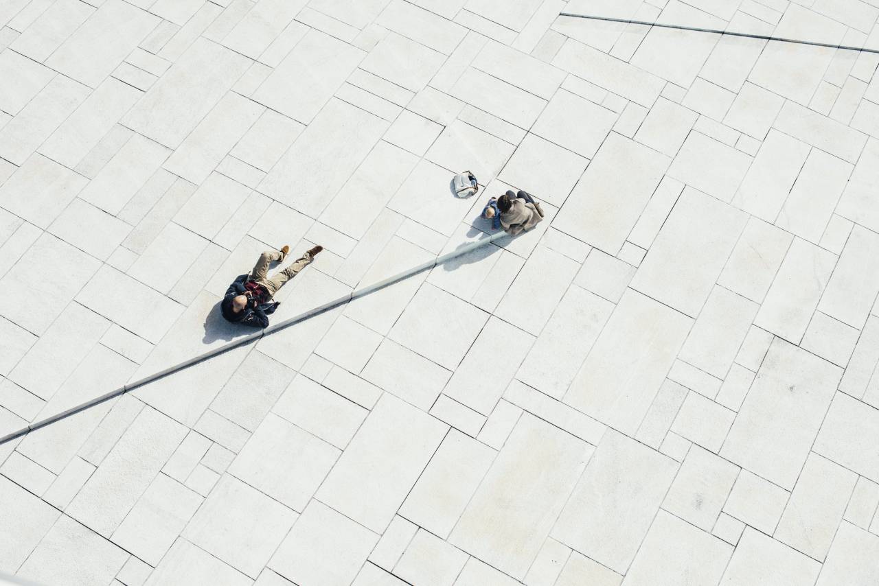 people, man, floor, white, tiles, pattern
, 