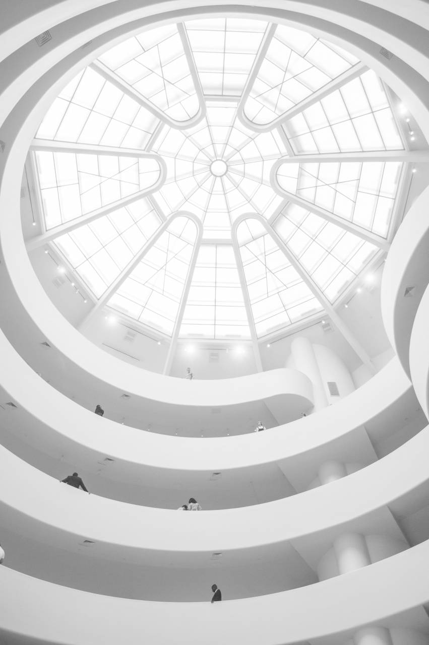 architecture, building, infrastructure, structure, establishment, ceiling, black and white, monochrome
, 