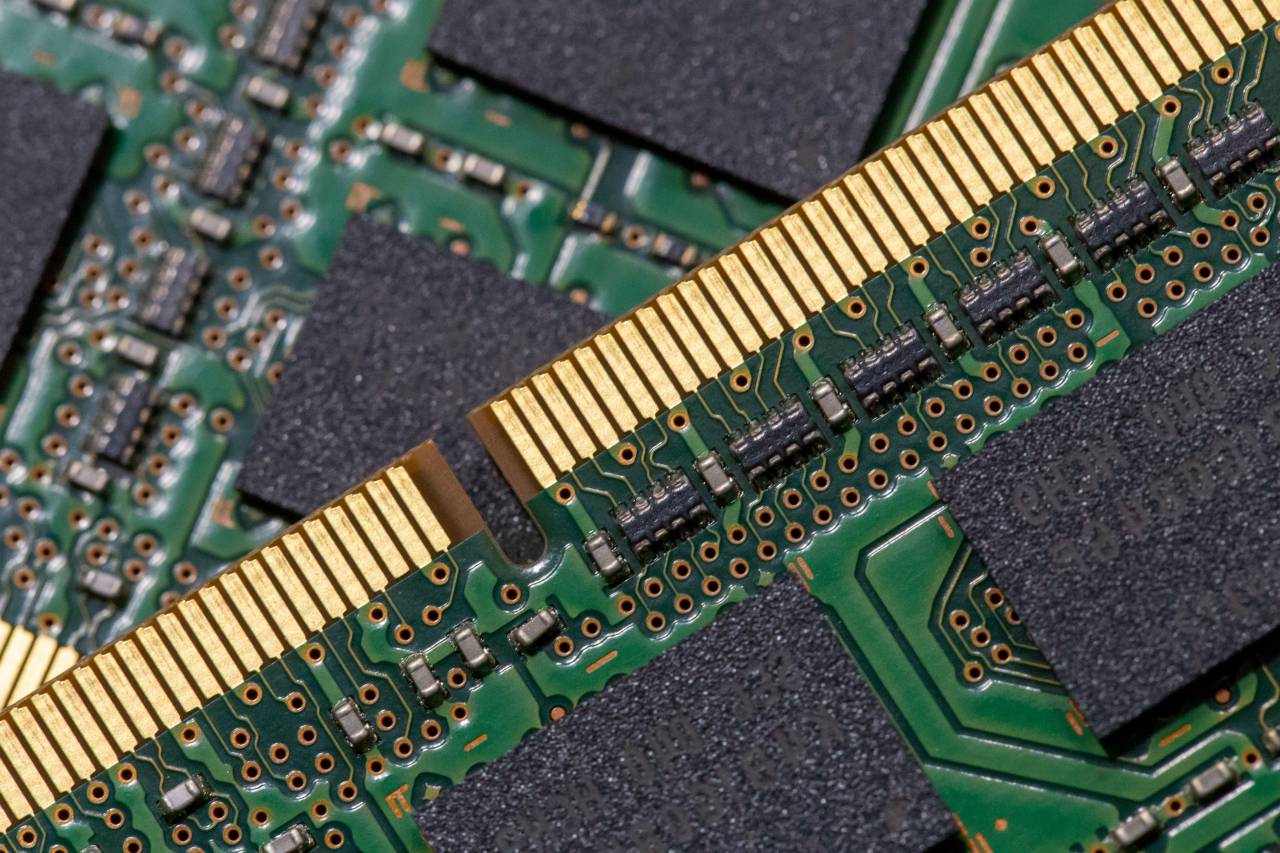 Computadora, RAM, componentes, módulos, partes, pc, circuito, tecnología, macro, memoria, internet, datos, objetos, parte superior, fondo,