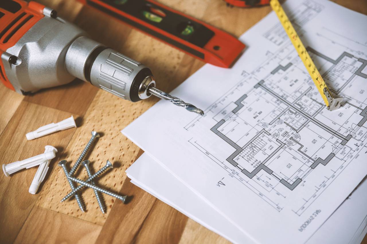 floorplan, workshop, plan, tools, level, pencil, ruler, drill, desk, worktop, wood, wireframe, work, business
, 