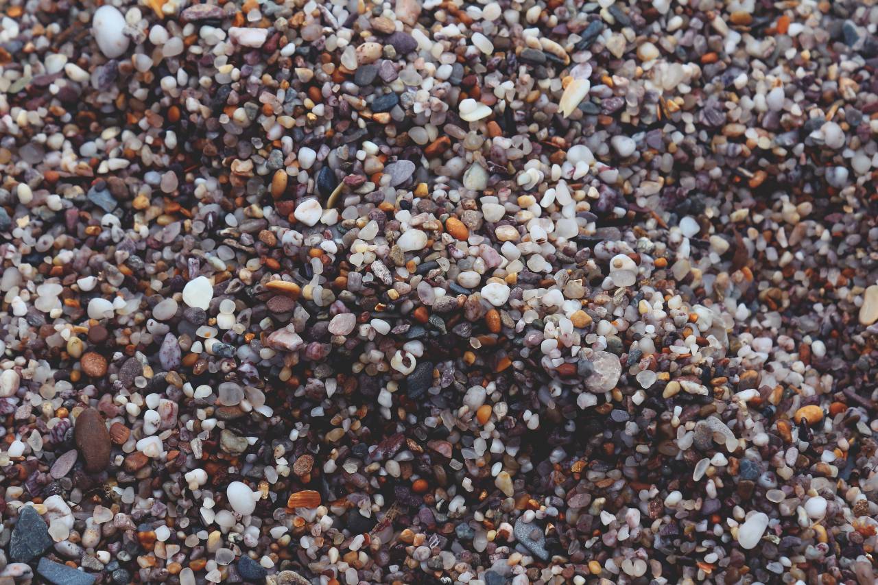 rocas, guijarros, playa, verano, naturaleza, textura,