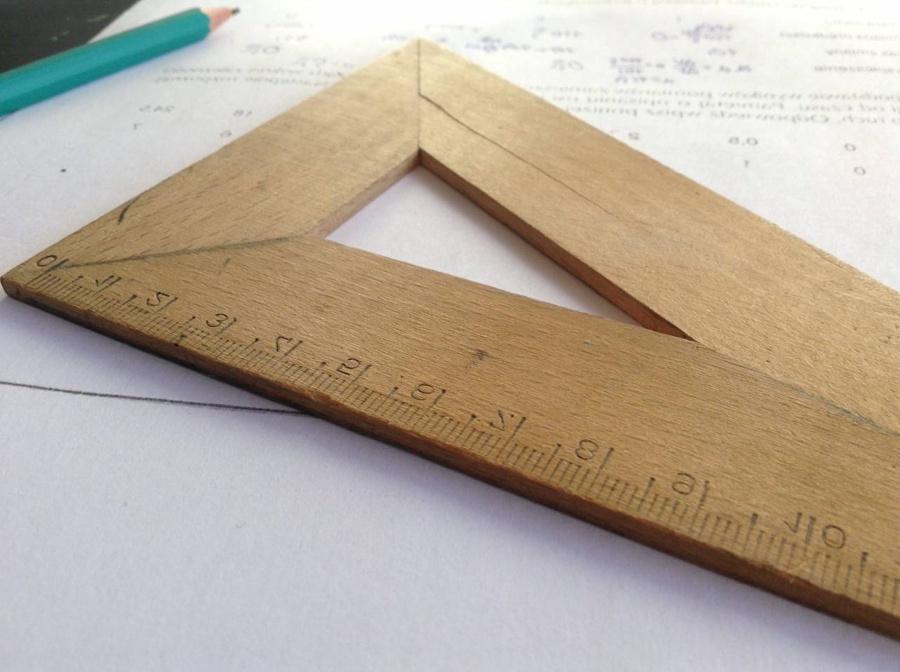 Regla, medición, lápiz, papel, escuela, educación, aprender,