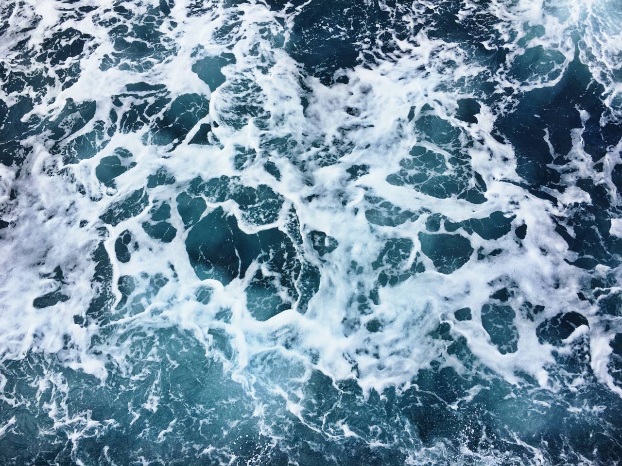 mar, océano, azul, agua, olas, naturaleza,