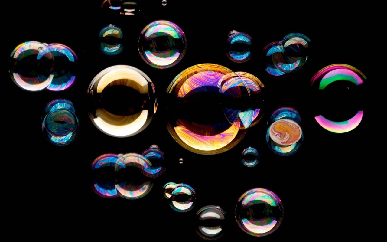 Burbujas, fondo negro, burbuja, agua, líquido, transparente, fondo, negro, limpio, mojado, reflexión, resumen, frescura, textura, jabón, primer plano, realista,