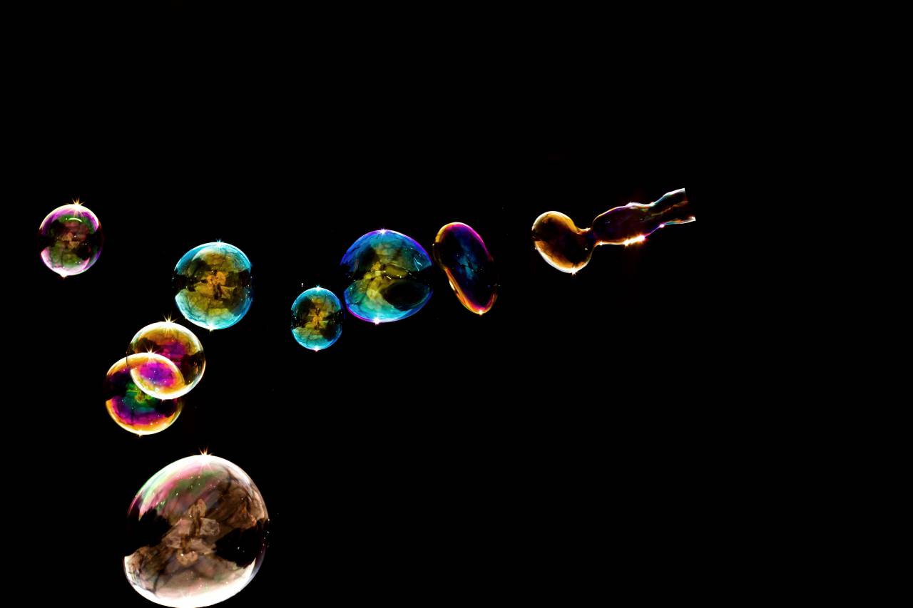 Bubbles, black Background, bubble, water, liquid, transparent, background, black, clean, wet, reflection, abstract, freshness, texture, soap, closeup, realistic, 