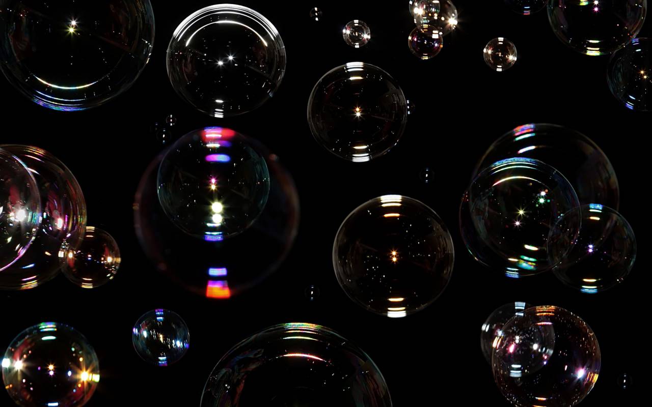 Burbujas, fondo negro, burbuja, agua, líquido, transparente, fondo, negro, limpio, mojado, reflexión, resumen, frescura, textura, jabón, primer plano, realista,