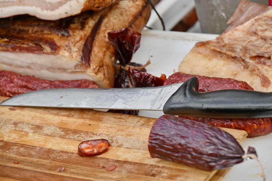 beacon, ham, handmade, knife, organic 