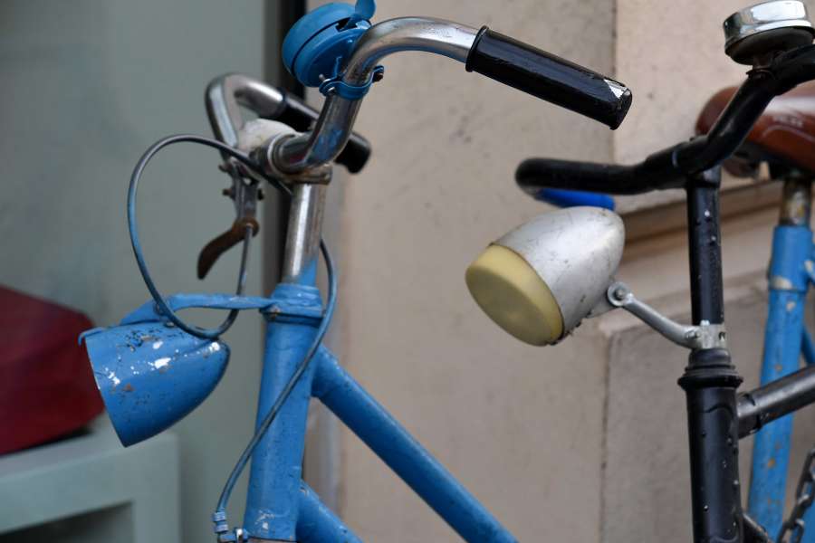 bicicleta, decoración, viejo, al aire libre, calle
