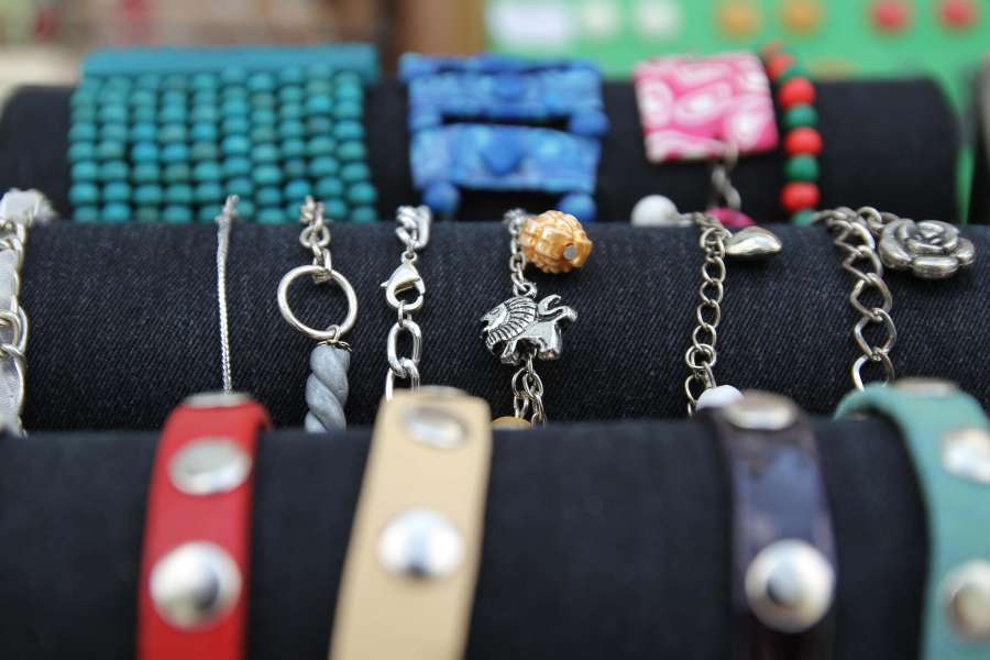 collar, joyería, hecho a mano, sujetador