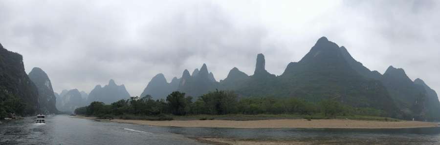 Asian, panorama, river, tourist attraction 