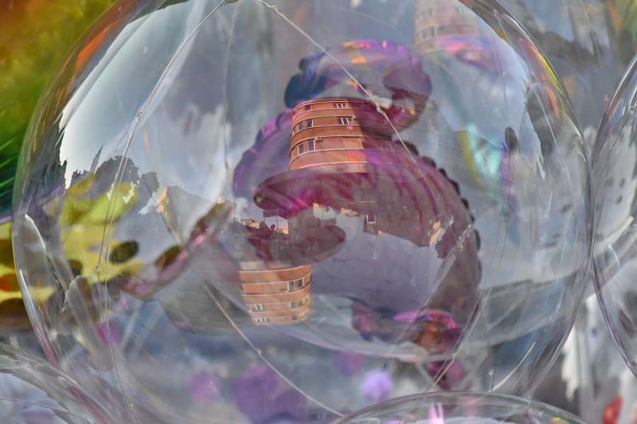 ball, colourful, plastic, reflection, rubber 