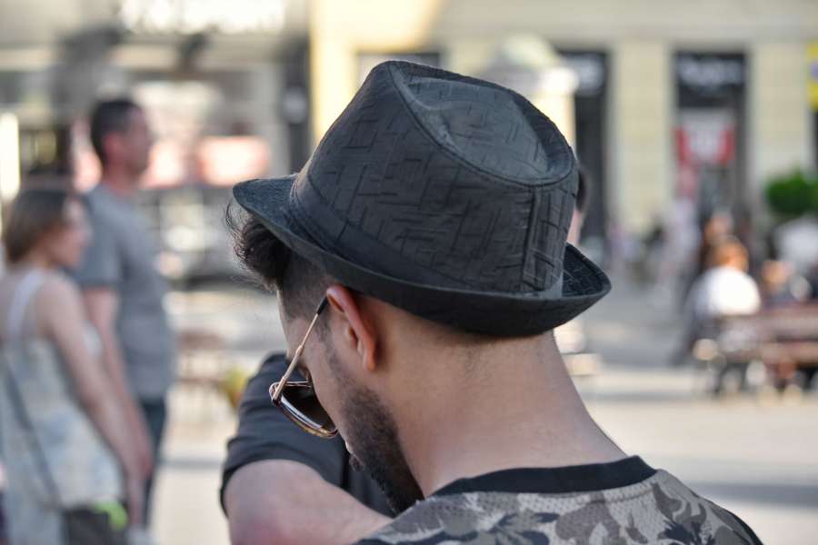 moda, gafas de sol, ropa, sombrero, calle