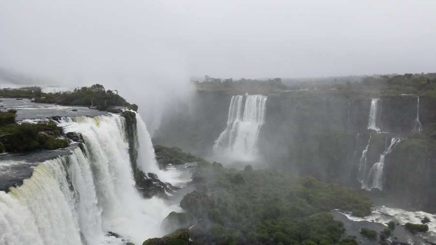 big, mist, moisture, waterfall, river, water 