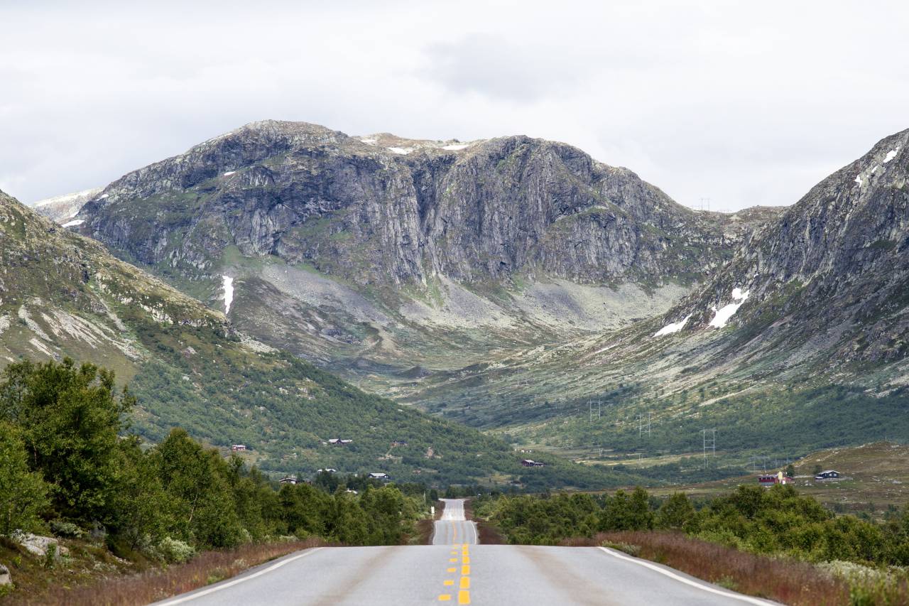 highland, mountain, road, trip, path, green, trees, plant, nature, landscape, travel, sky, clouds
, 