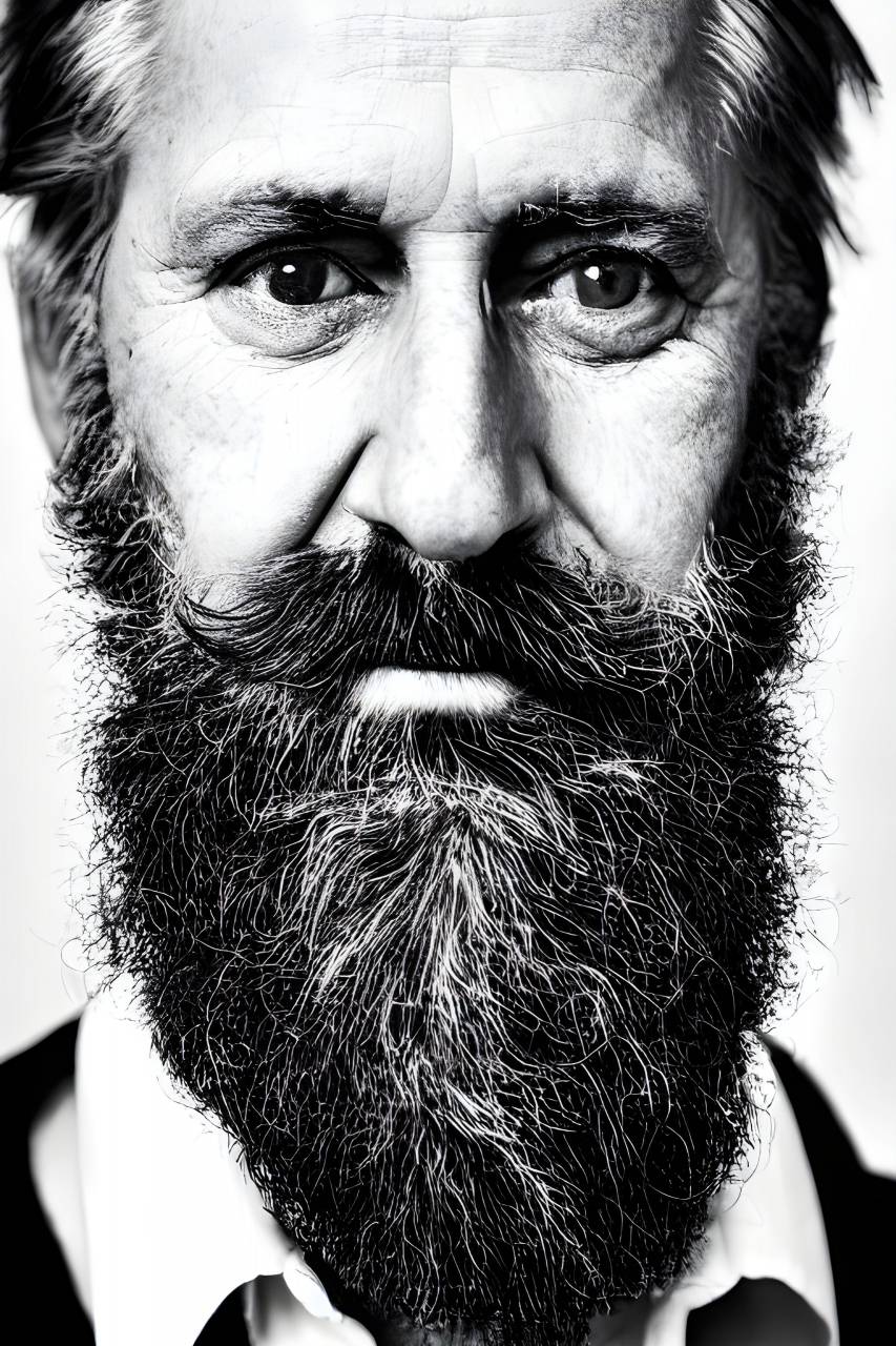 hipster,beard,men,black and white,portrait,adult,one person,males,mustache,looking at camera,caucasian ethnicity,close-up,human face,mature adult,facial hair,headshot,one,man,businessman, 