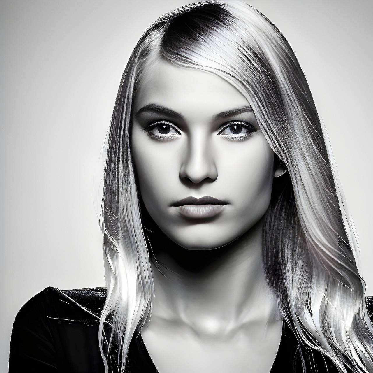 closeup,women,beauty,caucasian ethnicity,one person,portrait,adult,young adult,blond hair,fashion model,sensuality,fashion,human face,looking,looking at camera,close-up,human hair,long hair,elegance,studio shot,females,hairstyle,cute,glamour,black and white,one,woman,lifestyles,human eye,young women, 