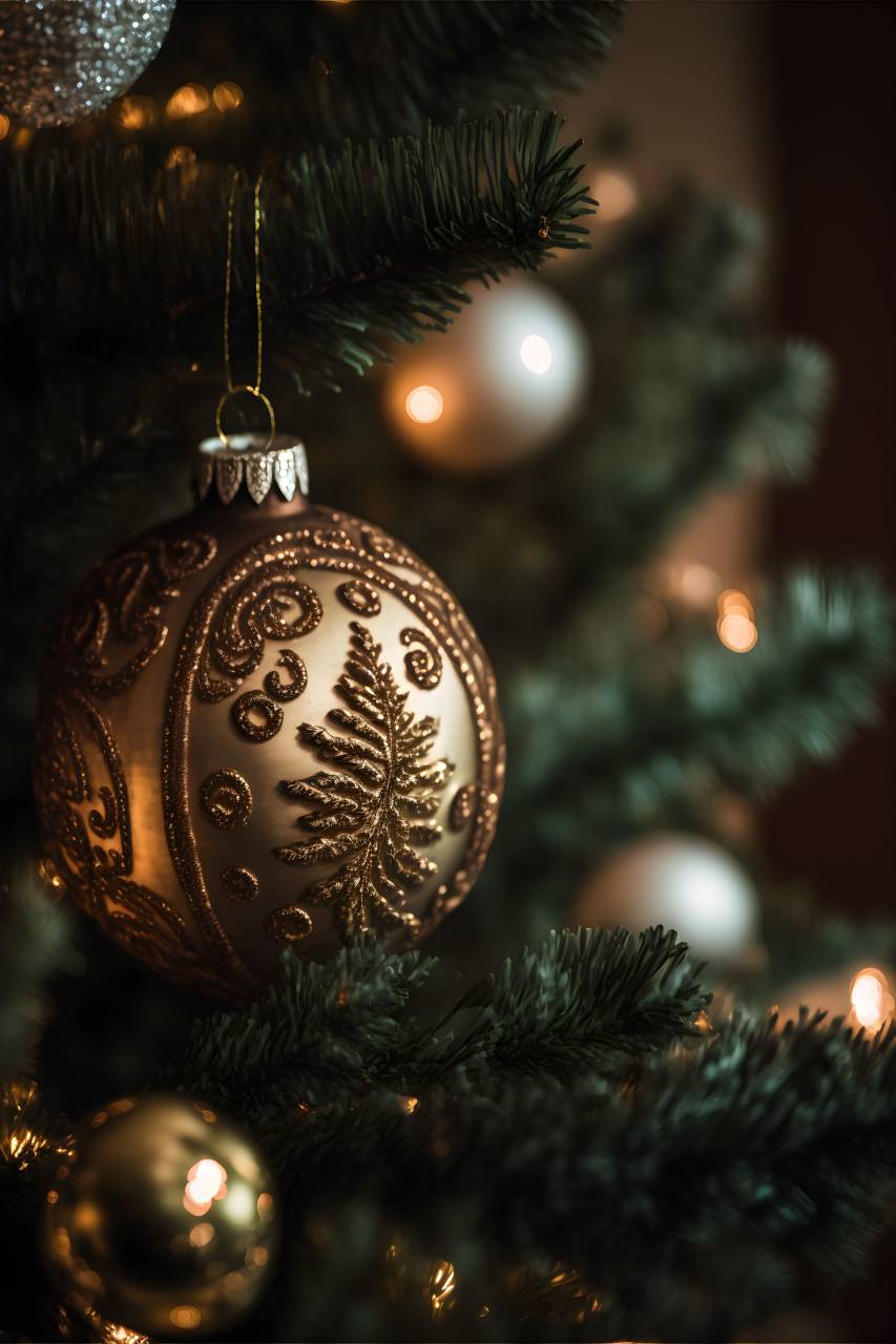decoración, árbol, celebración, adorno de navidad, decoración de navidad, temporada, invierno, fondos, brillante, primer plano, árbol de navidad, regalo, iluminado, abeto, oro, adornado, culturas, esfera,