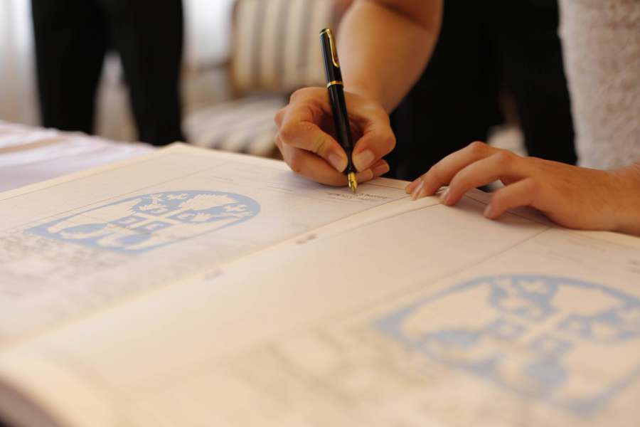 businesswoman, contract, paper, sign 