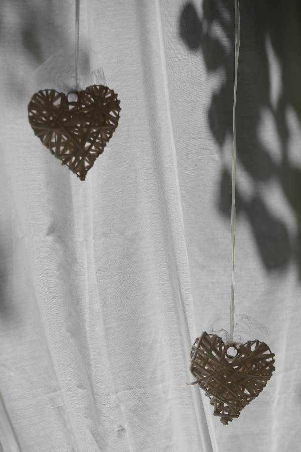 romance, hearts, Valentine’s day, curtain 