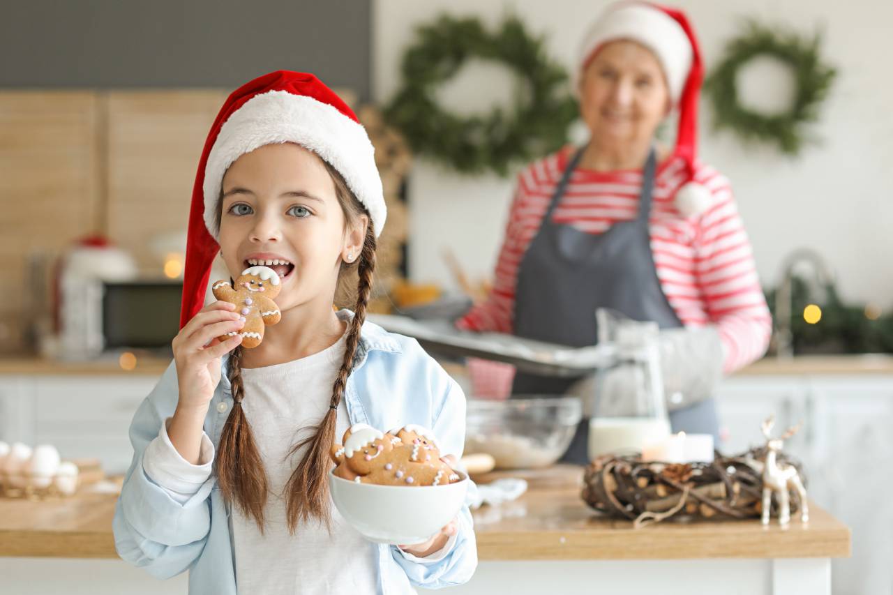 christmas, granddaughter, family, grandmother, woman, together, happy, holiday, smile, girl, home, child, kid, love, present, celebration, gift, people, tree, caucasian, box, old, kitchen, young, year, lifestyle, xmas, happiness, senior, surprise, winter, new, decoration, food, female, room, childhood, granny, person, beautiful, red, background, fun, relationship, house, day, decorated, interior, care, dinner, 