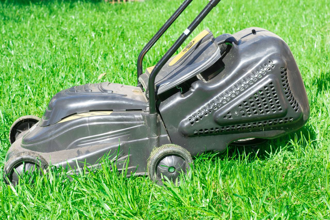Negro, Cortadora de césped, Jardín, Equipo, Césped, Mantenimiento, Herramienta, Cortar, Paisajismo, Al aire libre, Potencia, Máquina, Cortar, Cuchillas, Verdor, Verano, Estacional, Menaje, Trabajo de jardín, Eficiencia, Funcionalidad, Diseño, Tecnología, Innovación , Práctico,