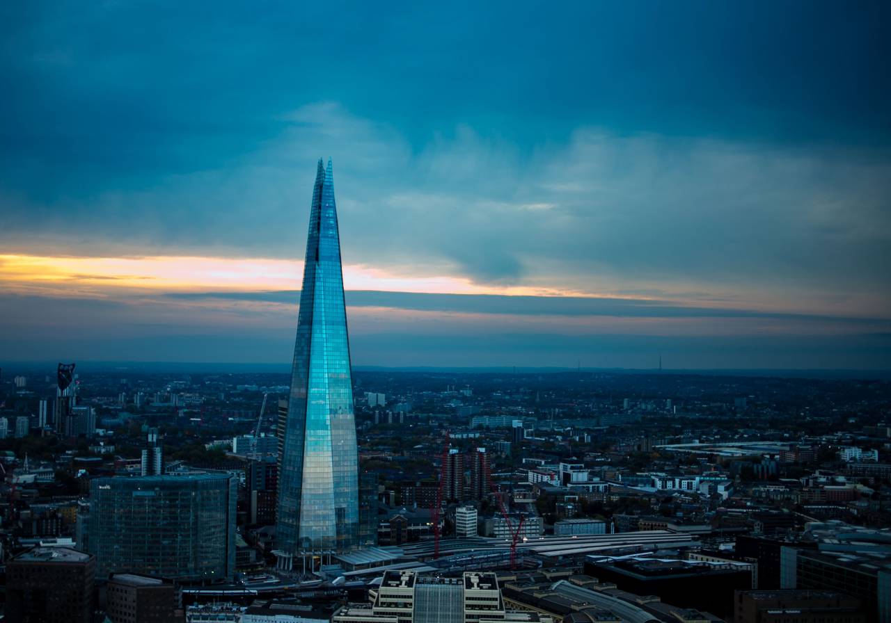 cityscape, buildings, architecture, city, urban, skyscrapers, high rises, sky, clouds, storm, cloudy, night, evening, dusk
, 