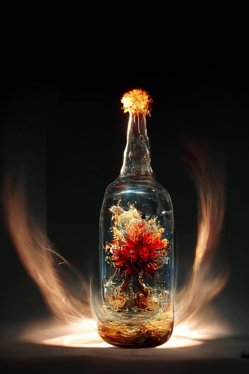 universe inside a bottle,flame,fire,natural phenomenon,heat,temperature,burning,backgrounds,close-up, 